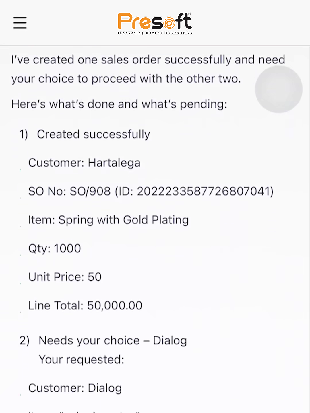AI understands your request