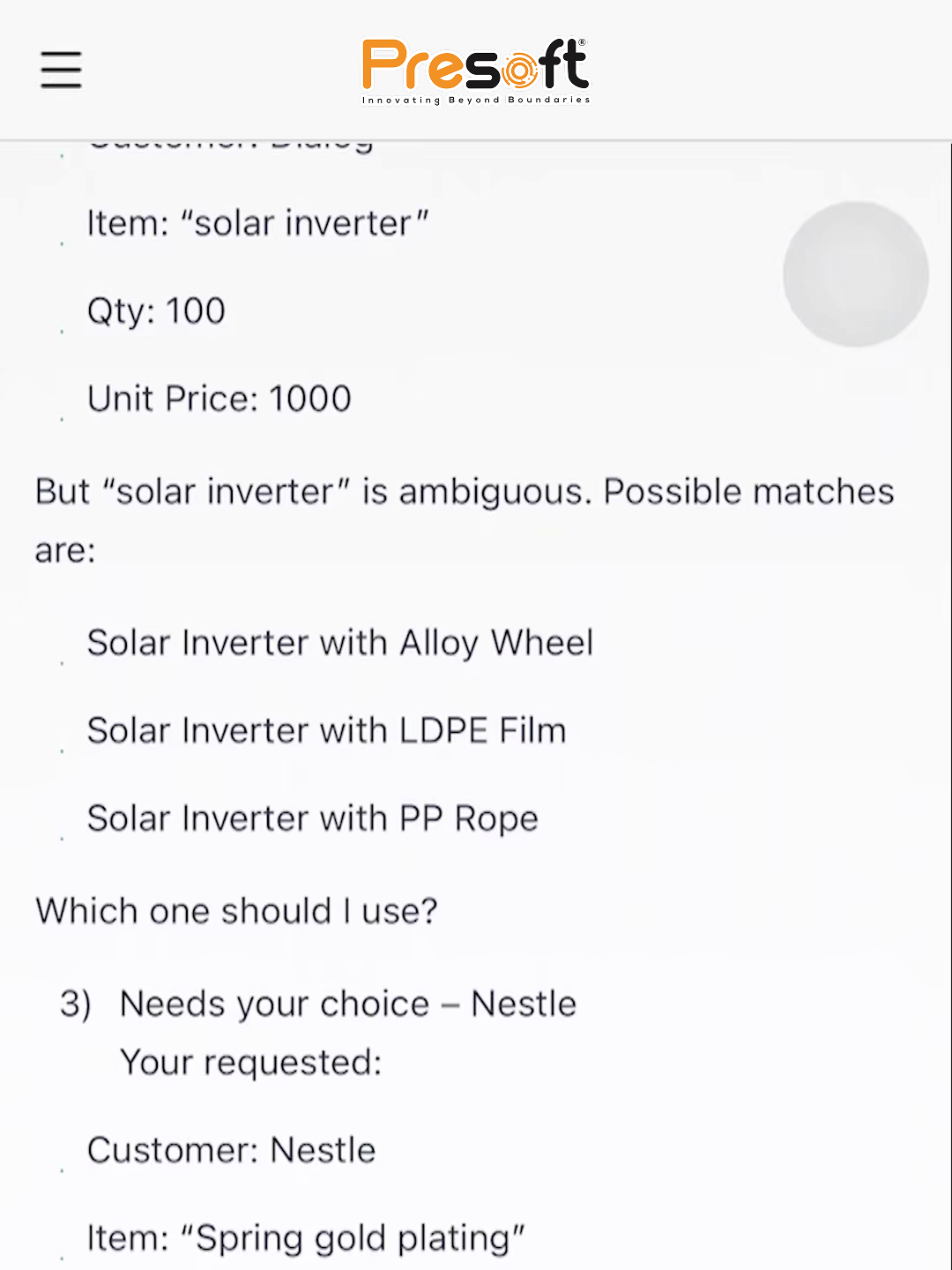 Smart validation